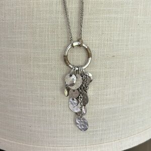Coldwater creek silver tone necklace. 28 inch
